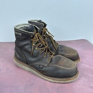 Thorogood 804-3600 Men's 6" Leather Made In USA  Steel Toe Work Boots Size 11 EE